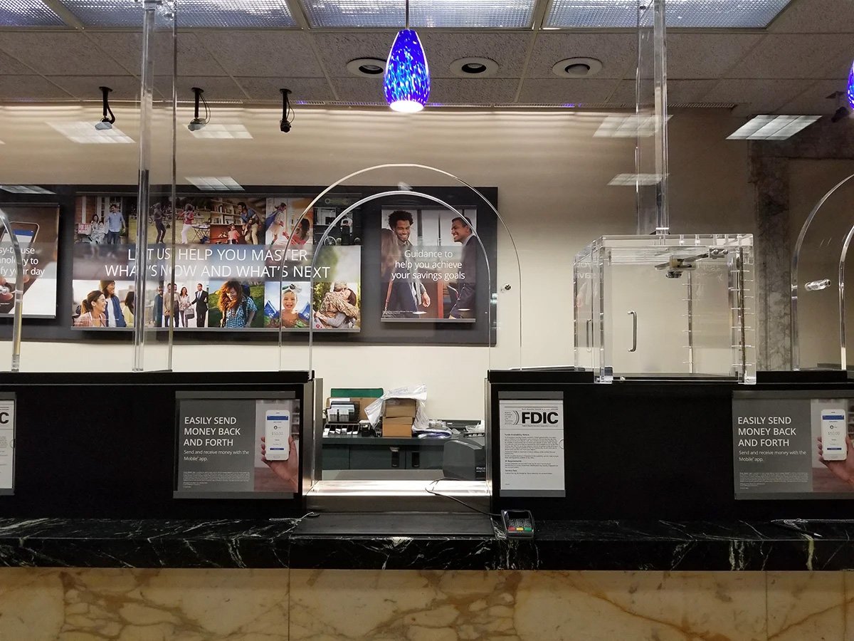 Bulletproof Teller Window