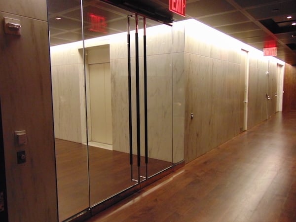 Bullet-resistant doors are an example of security controls that can be integrated into an office to deter physical threats