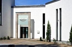 Security windows for Jewish Community Center security