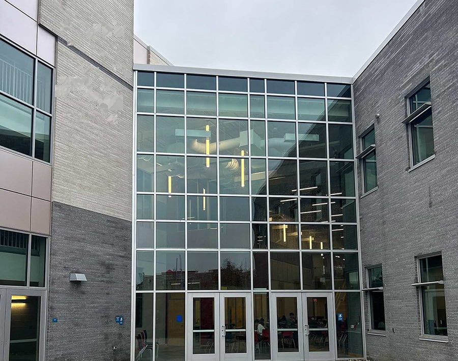 An example of the growing number of schools that have installed bulletproof solutions in the past decade, from doors to rapid access safe rooms